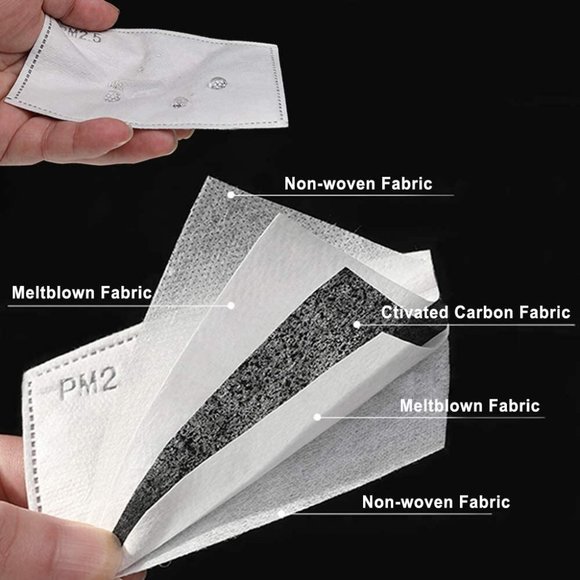 30 Carbon 5-layer mask filters - Picture 2 of 3